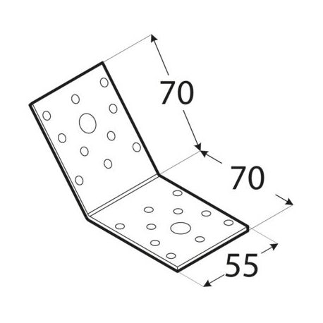 Uholník 135° rovnoramenný KLR