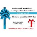 Darčeková poukážka gartech.sk 1000€